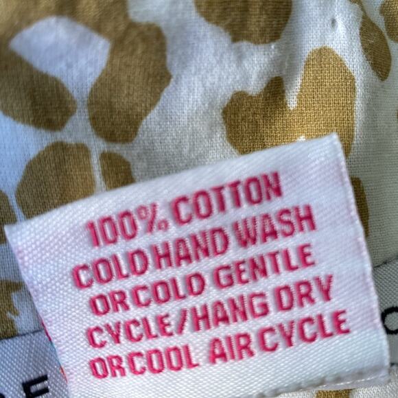 GRETCHEN SCOTT Tunic Womens Sz Small Tan Animal Print Safari Coastal Beach - Picture 9 of 9